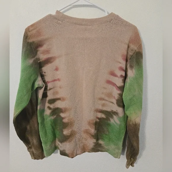 GRATEFUL DEAD Forever Bear Tie-Dye Sweatshirt Womens Size Small Green Brown 2021 - Picture 2 of 8
